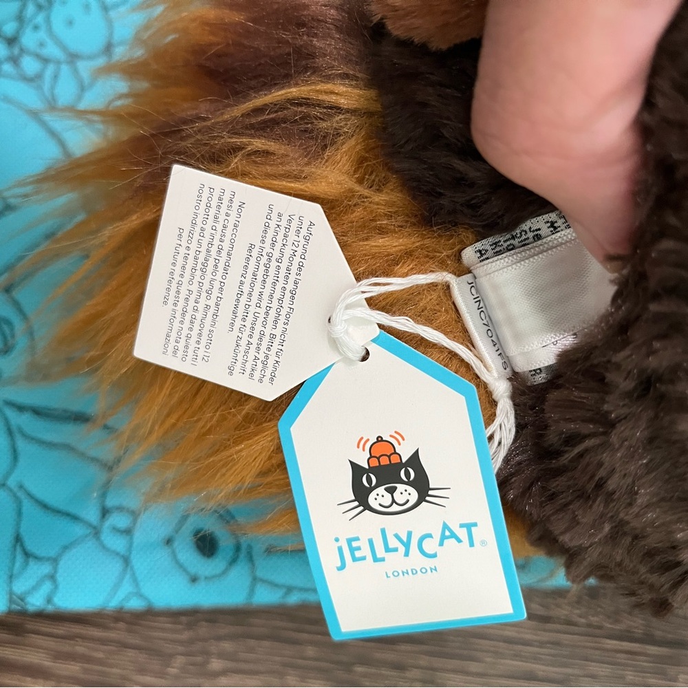 Jellycat Theo Turkey Gift Thanks giving Plush W/dust Bag 100%Authentic NWT US - Picture 6 of 6